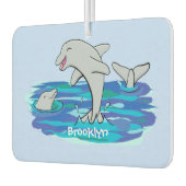 愛らしいハッピードルフィンズアニメイラストレーション カーエアーフレッシュナー (左)