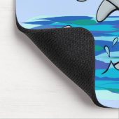 愛らしいハッピードルフィンズアニメイラストレーション マウスパッド (コーナー)