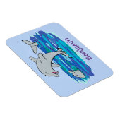 愛らしいハッピードルフィンズアニメイラストレーション マグネット (右側)