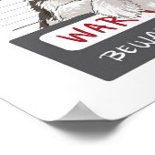 愛らしいハッピーハスキー ポスター (角)