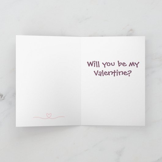 愛らしいハムスター花でバレンタインデー シーズンカード (内部)