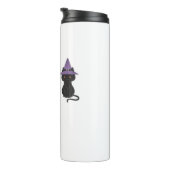 愛らしいハロウィーンデュオフレンドリー幽霊とブラックCa タンブラー (回転右)