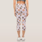 愛らしいハロウィーンフイルズパターン カプリレギンス (裏面)