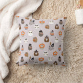 愛らしいハロウィーンフイルズパターン クッション (ブランケット)