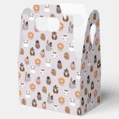 愛らしいハロウィーンフイルズパターン フェイバーボックス (オープン)