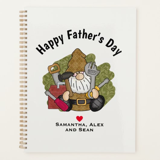 愛らしいハンディマン&カーペンターガーデン格言 プランナー手帳 (正面)