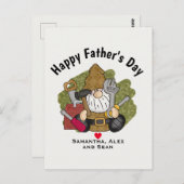 愛らしいハンディマン&カーペンターガーデン格言 ポストカード (正面/裏面)