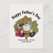 愛らしいハンディマン&カーペンターガーデン格言 ポストカード (正面)