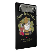 愛らしいハンディマン&カーペンターガーデン格言 ミニクリップボード (アングル)