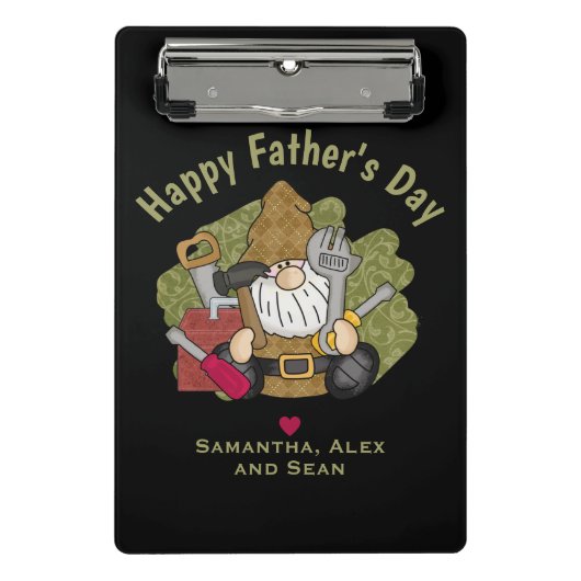 愛らしいハンディマン&カーペンターガーデン格言 ミニクリップボード (正面)