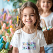 愛らしいハンニーバニーキッズイースター Tシャツ