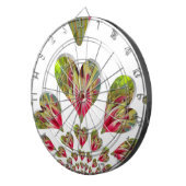 愛らしいハート人道的な日この世界が必要とする値リスト ダーツボード (正面右)