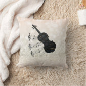 愛らしいバイオリン,メモ,グリッター《写真》ぼけ味 クッション (ブランケット)