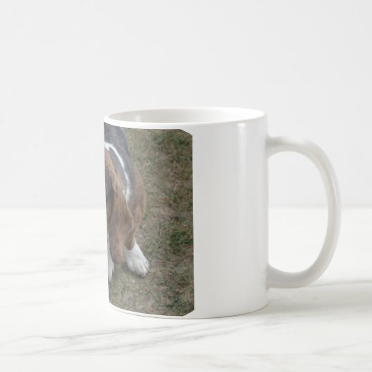 愛らしいバセットハウンド コーヒーマグカップ (右)