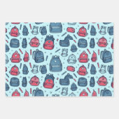 愛らしいバックパック美学 ラッピングペーパーシート (正面2)