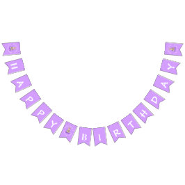 愛らしいバニーをテーマにした誕生日 バンティングフラッグ