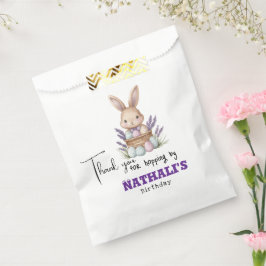 愛らしいバニーをテーマにした誕生日 フェイバーバッグ
