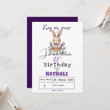 愛らしいバニーをテーマにした誕生日