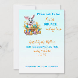 🐇愛らしいバニーイースターブランチ&エッグ狩り 招待状