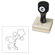 愛らしいバニースタンプ
