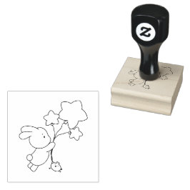 愛らしいバニースタンプ ラバースタンプ