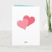 愛らしいバニーバレンタインデー シーズンカード (裏面)