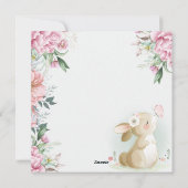 愛らしいバニーホリデーカード シーズンカード (裏面)