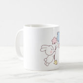 愛らしいバニーマグ コーヒーマグカップ (正面左)