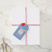 愛らしいバニーラビット子供の誕生日パーティー ギフトタグ (より糸付き)