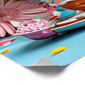 愛らしいバニー祝ズ誕生日 ポスター (角)