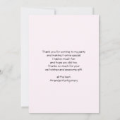 愛らしいバレリナエレファントアンポインテ サンキューカード (裏面)