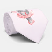 愛らしいバレリナエレファントアンポインテ ネクタイ (ロール)