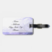 愛らしいバレリーナのダンサー| DIYの文字|の紫色 ラゲッジタグ (裏面横)