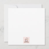 愛らしいバレンタインの格言:バラ 招待状 (裏面)