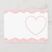 愛らしいバレンタインデーをハート枠で飾る シーズンポストカード (裏面)