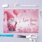 愛らしいバレンタインデー格言とハートバルーン 薄葉紙 (クラフト)