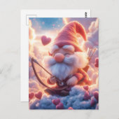 愛らしいバレンタインデー格言（弓と矢） ポストカード (正面/裏面)