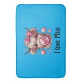 愛らしいバレンタインハイランドカウス バスマット (正面縦)