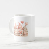 愛らしいバレンタイン・ノームLOVEマグ コーヒーマグカップ (正面左)