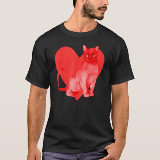愛らしいバーミーズの愛猫 Tシャツ (正面)