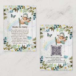 愛らしいパイロットベビー歌本依頼QRコード エンクロージャーカード
