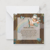 愛らしいパイロットベビー歌本依頼QRコード ノートカード (正面)