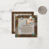 愛らしいパイロットベビー歌本依頼QRコード ノートカード (正面/裏面インサイチュ)