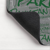 愛らしいパキスタン国旗の色の愛国心 マウスパッド (コーナー)