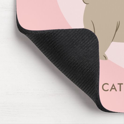 愛らしいパグパピーパーソナライズされた マウスパッド (コーナー)