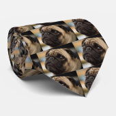 愛らしいパグ ネクタイ (ロール)