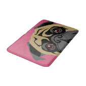 愛らしいパグ バスマット (アングル)