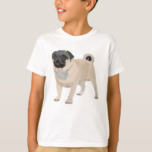 愛らしいパグ Tシャツ