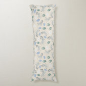 愛らしいパステルサファリゼブラパターン子供部屋ピンク ボディピロー (正面縦)