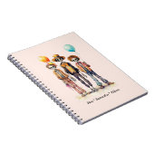 愛らしいパステルゾンビトリオ – かわいいハロウィーン(2) ノートブック (右側)